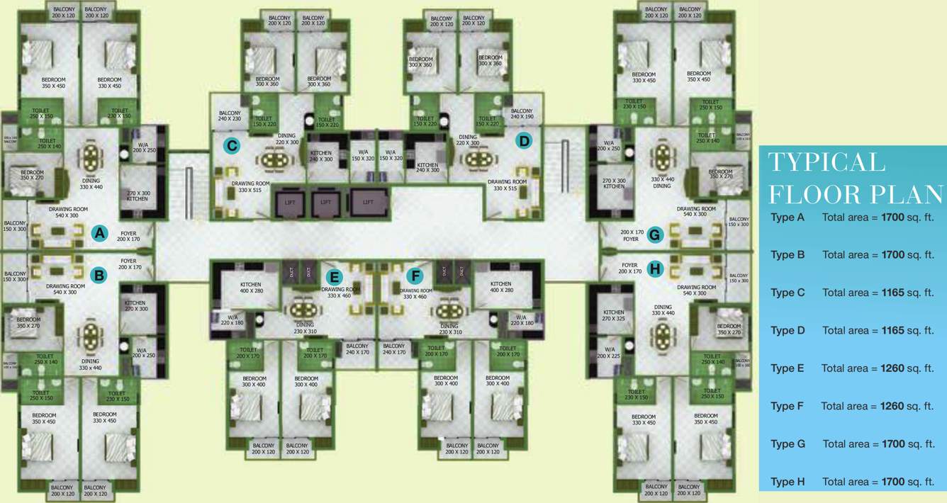royal gardens Images for Cluster Plan of ABAD Royal Gardens