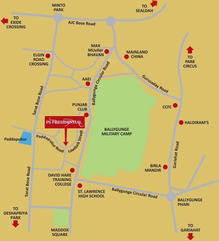  presidential Images for Location Plan of PS Presidential