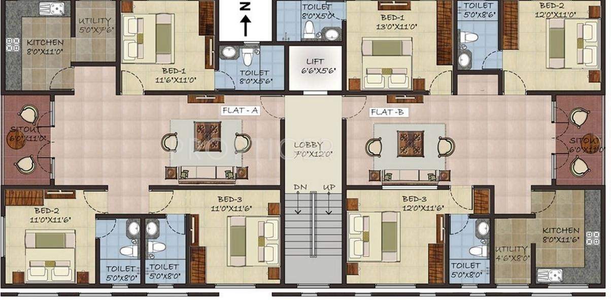 Images for Cluster Plan of Sumanth Sreshta Swaminathan Nagar