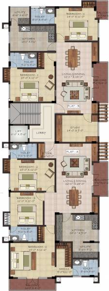 Images for Cluster Plan of Sumanth Sreshta Bazullah Road