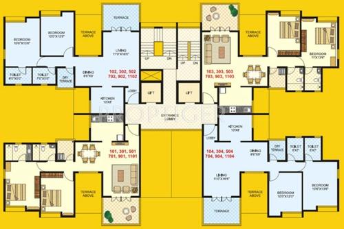  parkview Images for Cluster Plan of Gulmohar Parkview