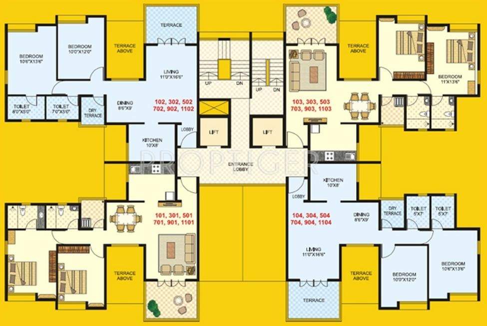 parkview Images for Cluster Plan of Gulmohar Parkview