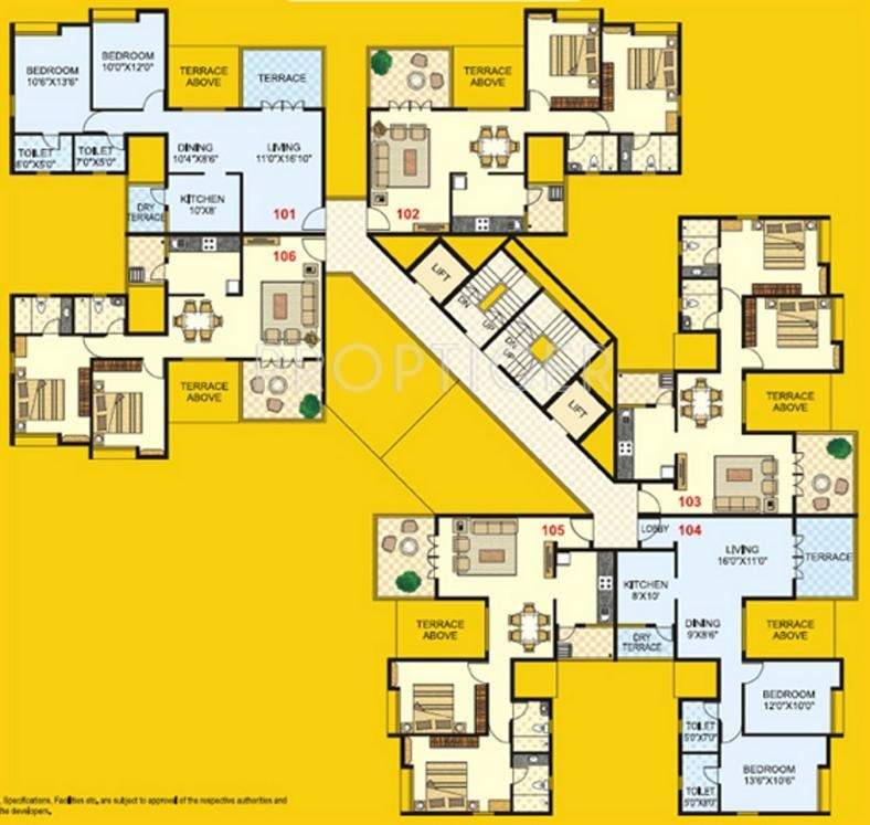  parkview Images for Cluster Plan of Gulmohar Parkview