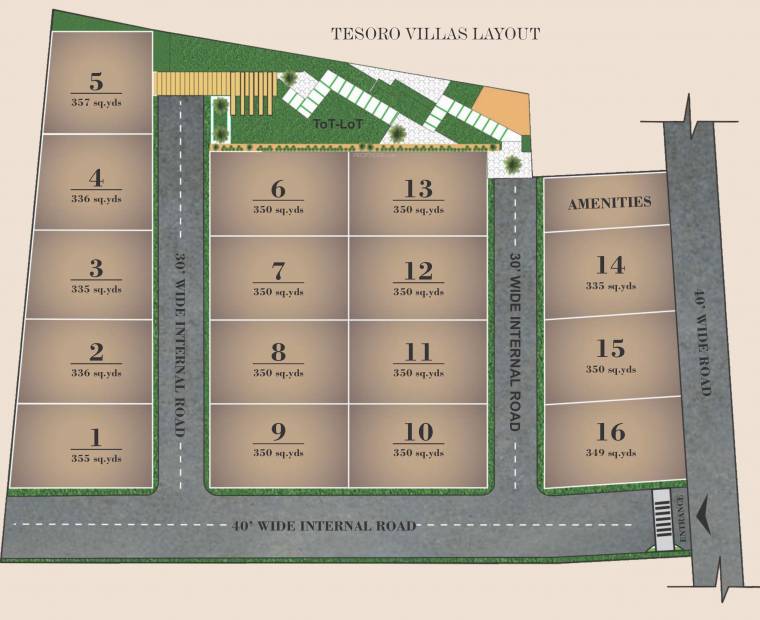  tesoro-villas Images for Layout Plan of Karni Tesoro Villas