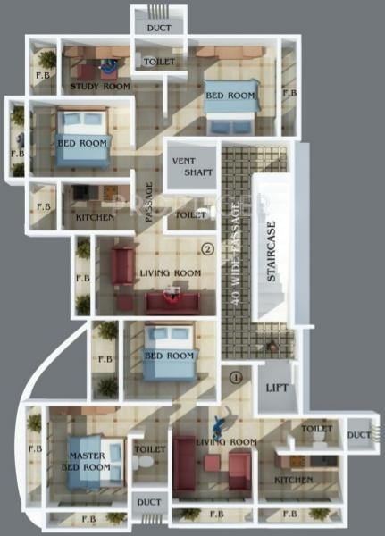 Images for Cluster Plan of Happy Home Group Mumbai Nehaj Apartments