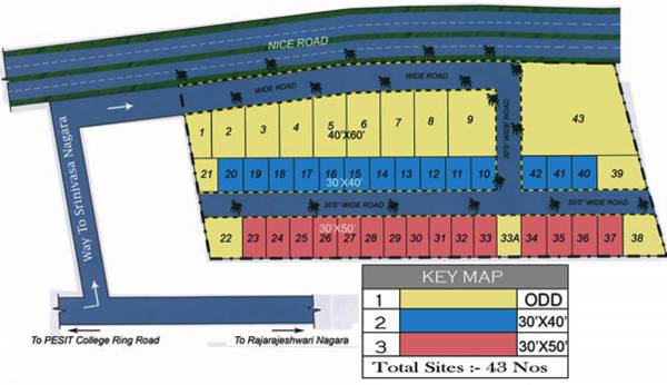 Images for Layout Plan of Bhagini Developers Srinivasa Nagara