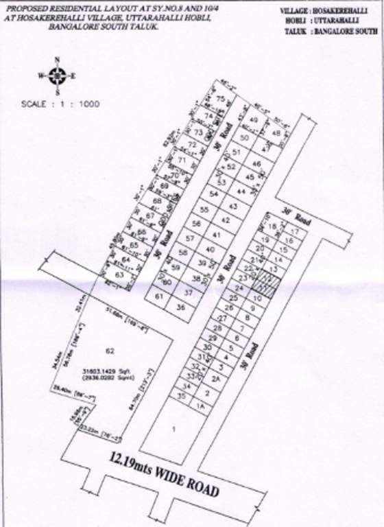 Images for Layout Plan of Bhagini Developers Sapthagiri Nagara