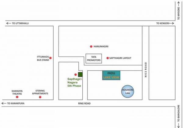 Images for Location Plan of Bhagini Developers Sapthagiri Nagara