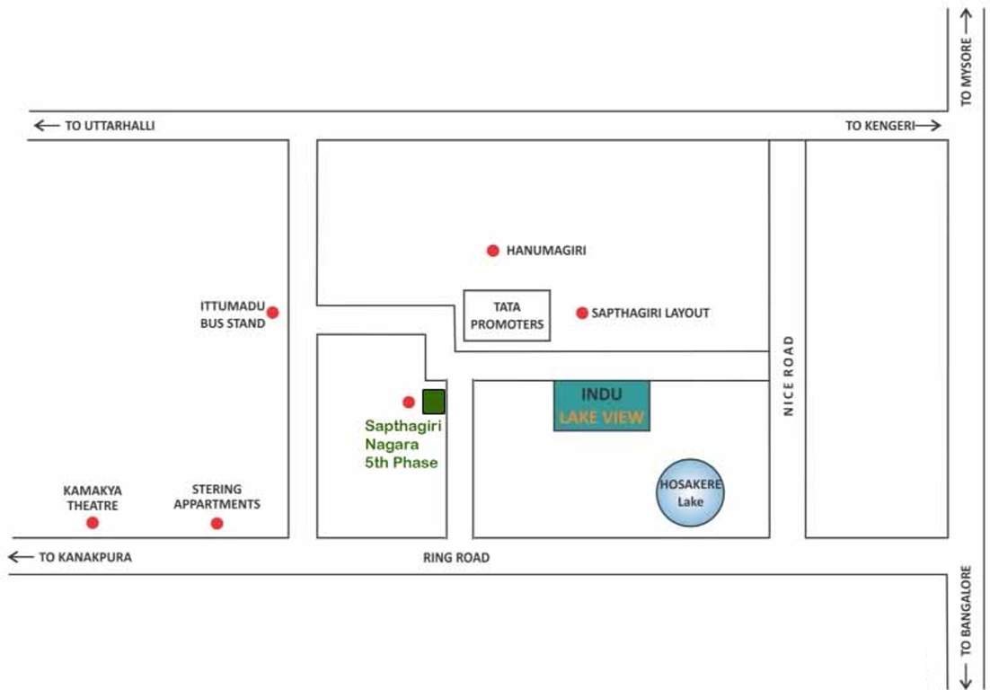 Images for Location Plan of Bhagini Developers Sapthagiri Nagara