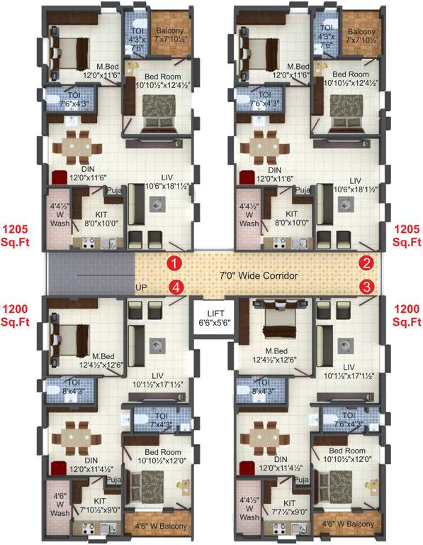 Images for Cluster Plan of Sai Shraddha Sai Park View