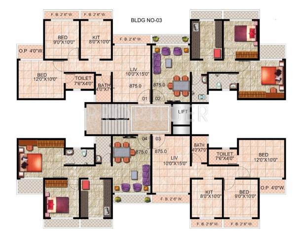 Building 5 Cluster Plan daisy-gardens Building 5 Cluster Plan