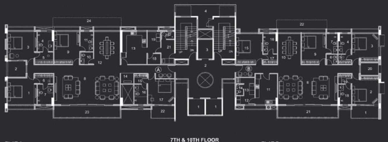 victoria Victoria Cluster Plan from 7th to 10th Floor