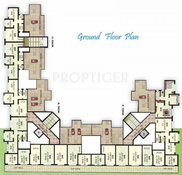 Single Tower Cluster Plan residency Single Tower Cluster Plan