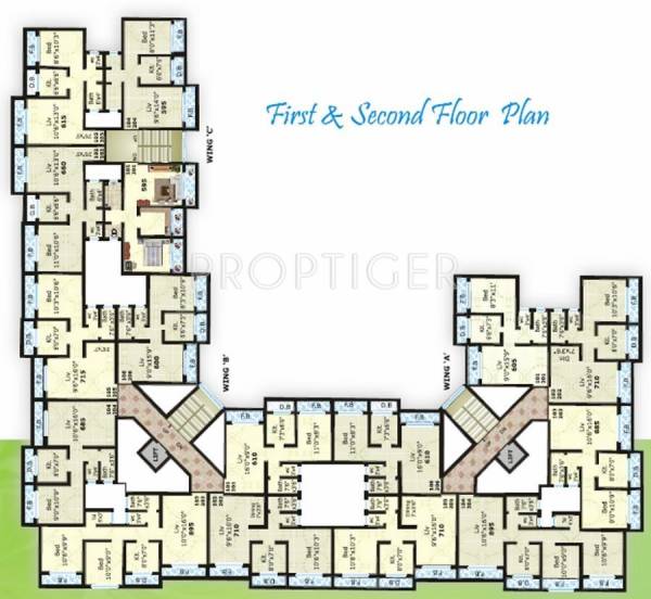 Single Tower Cluster Plan residency Single Tower Cluster Plan