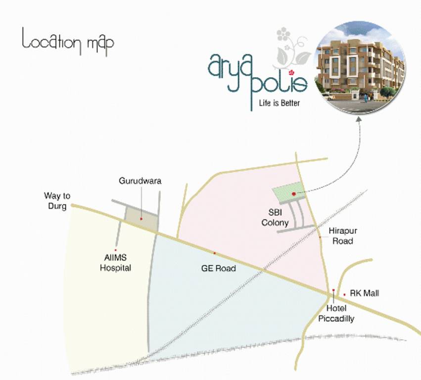 Images for Location Plan of Arya Constructions Arya Polis