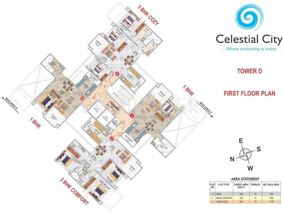  celestial city Images for Cluster Plan of Pharande Celestial City