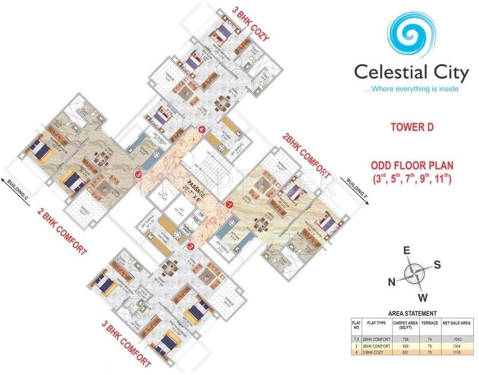  celestial city Images for Cluster Plan of Pharande Celestial City