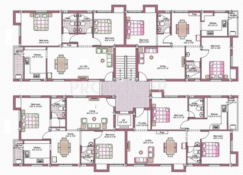 Images for Cluster Plan of Indu Swatham