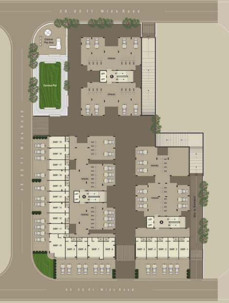  residency Tower 1 Cluster Plan