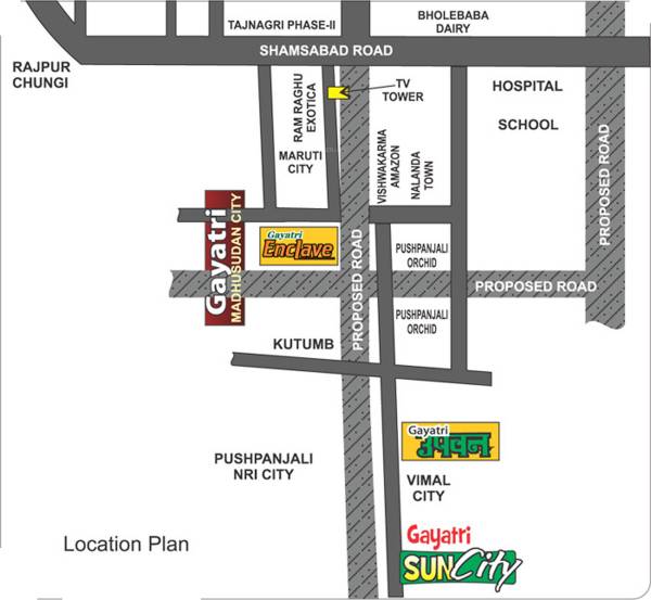 Images for Location Plan of Gayatri Gayatri Sun City