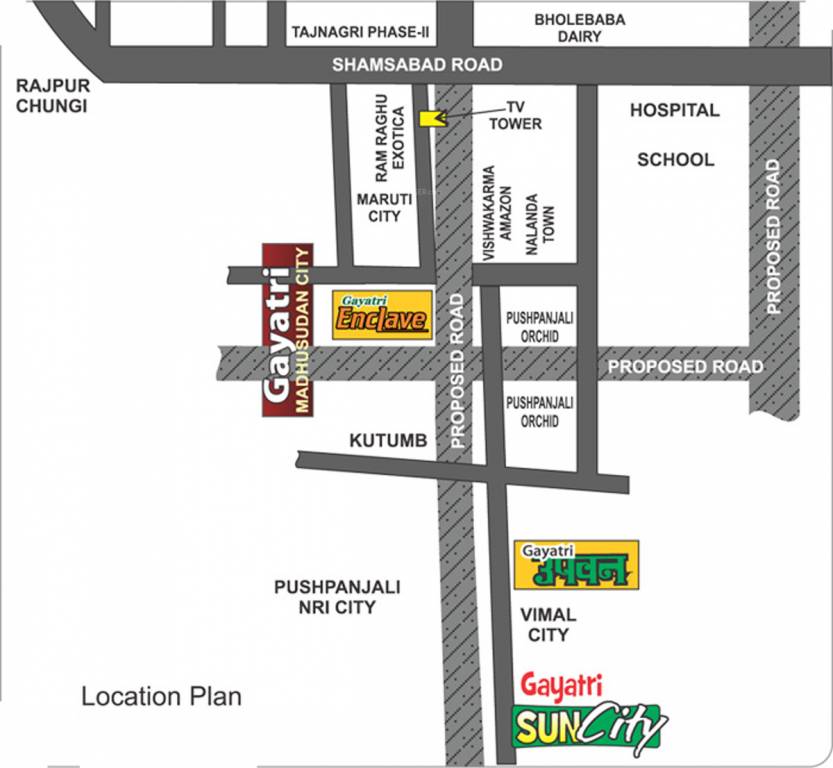 Images for Location Plan of Gayatri Gayatri Sun City