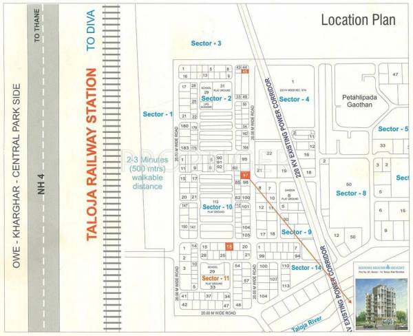 Images for Location Plan of Platinum Riddhi Siddhi Height