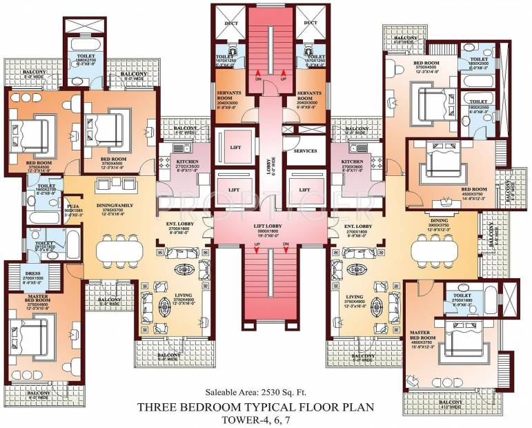  la-tropicana Tower 1 Cluster Plan