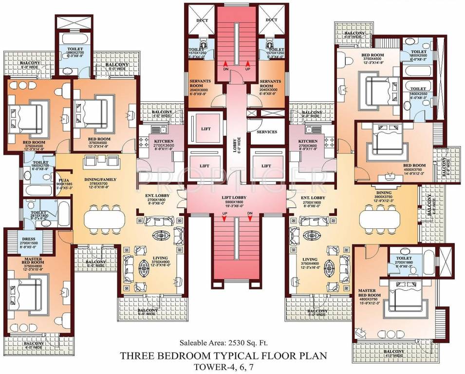  la tropicana Tower 1 Cluster Plan