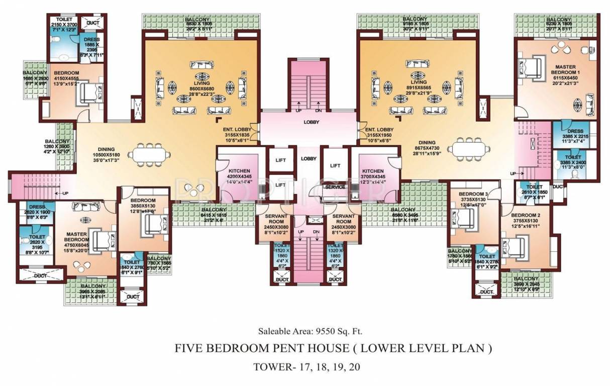 la tropicana Tower 10 Cluster Plan