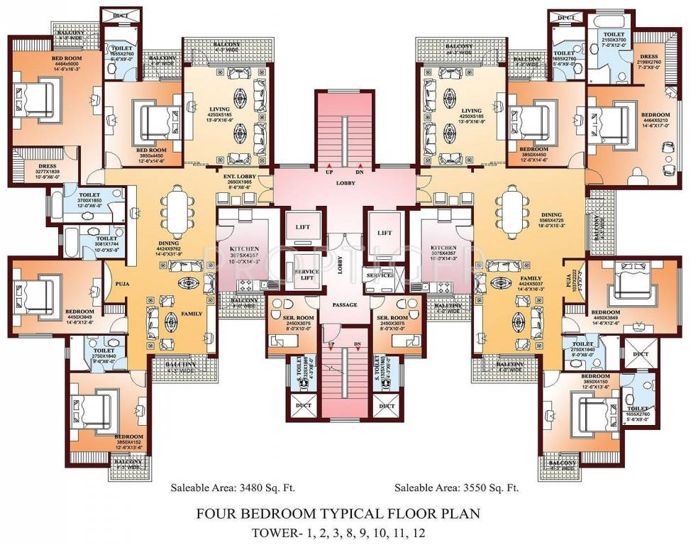  la tropicana Tower 2 Cluster Plan