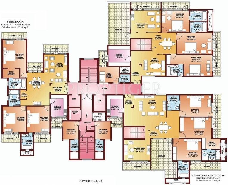  la-tropicana Tower 4 Cluster Plan