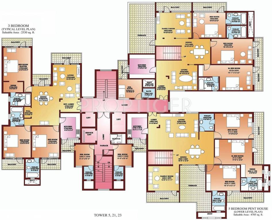  la tropicana Tower 4 Cluster Plan