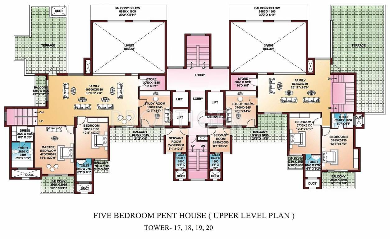  la tropicana Tower 5 Cluster Plan