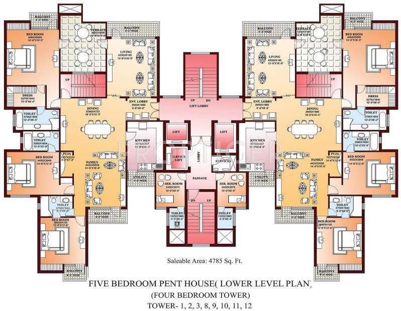  la-tropicana Tower 6 Cluster Plan