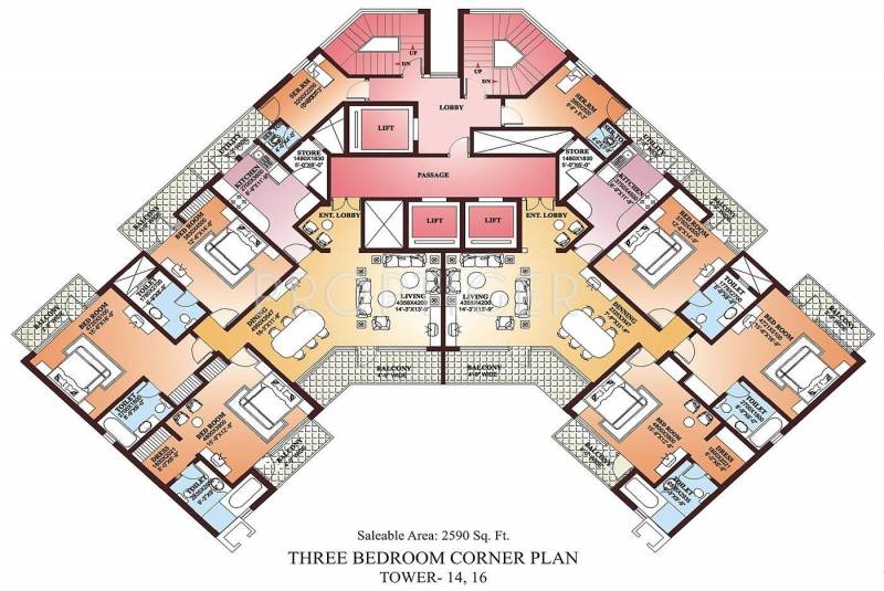  la-tropicana Tower 8 Cluster Plan