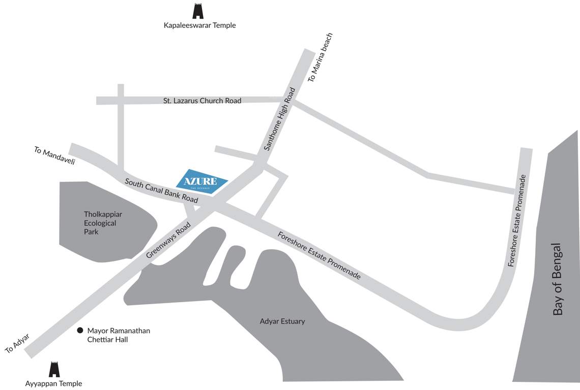  azure the oceanique Images for Location Plan of Appaswamy Azure The Oceanique