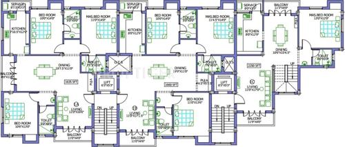 Images for Cluster Plan of Pushkar Gosel Garden