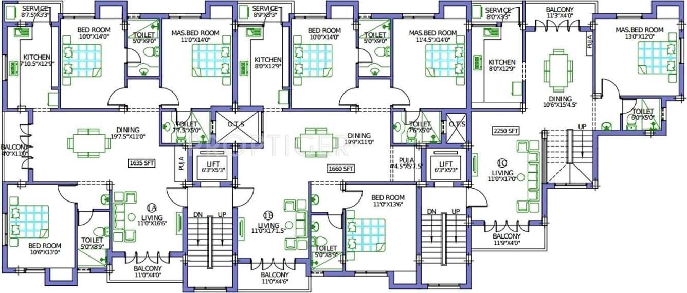 Images for Cluster Plan of Pushkar Gosel Garden