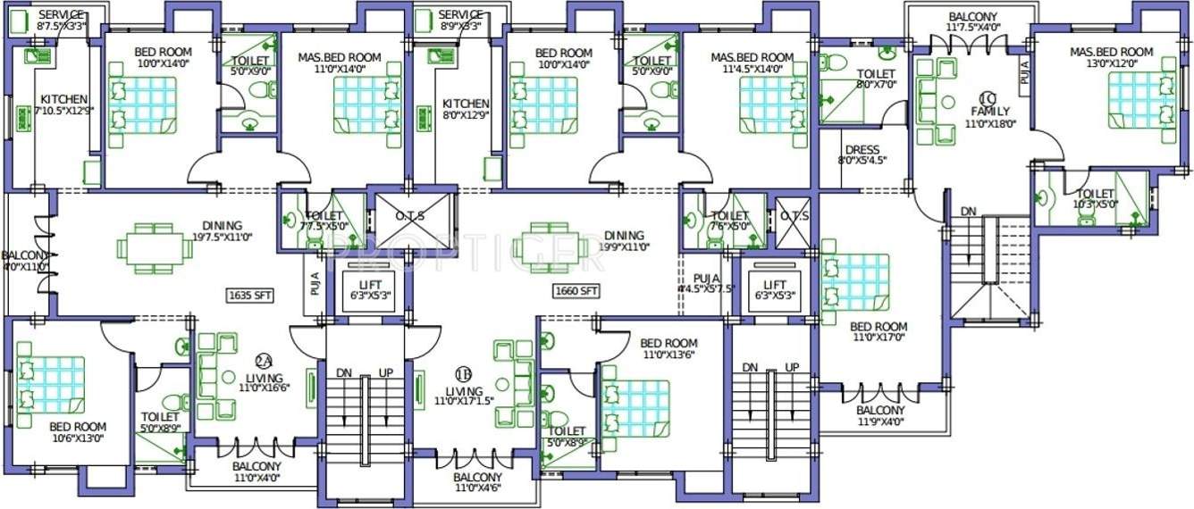 Images for Cluster Plan of Pushkar Gosel Garden