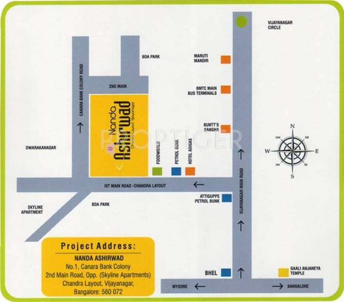  ashirwad Images for Location Plan of Nanda Ashirwad