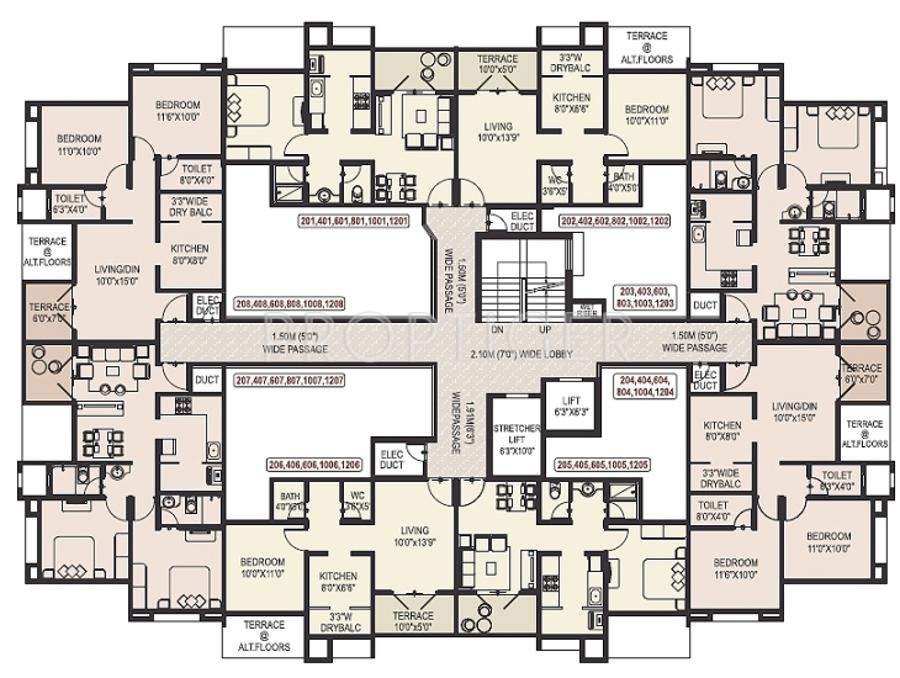 elite homes Images for Cluster Plan of DNV Builders Elite Homes