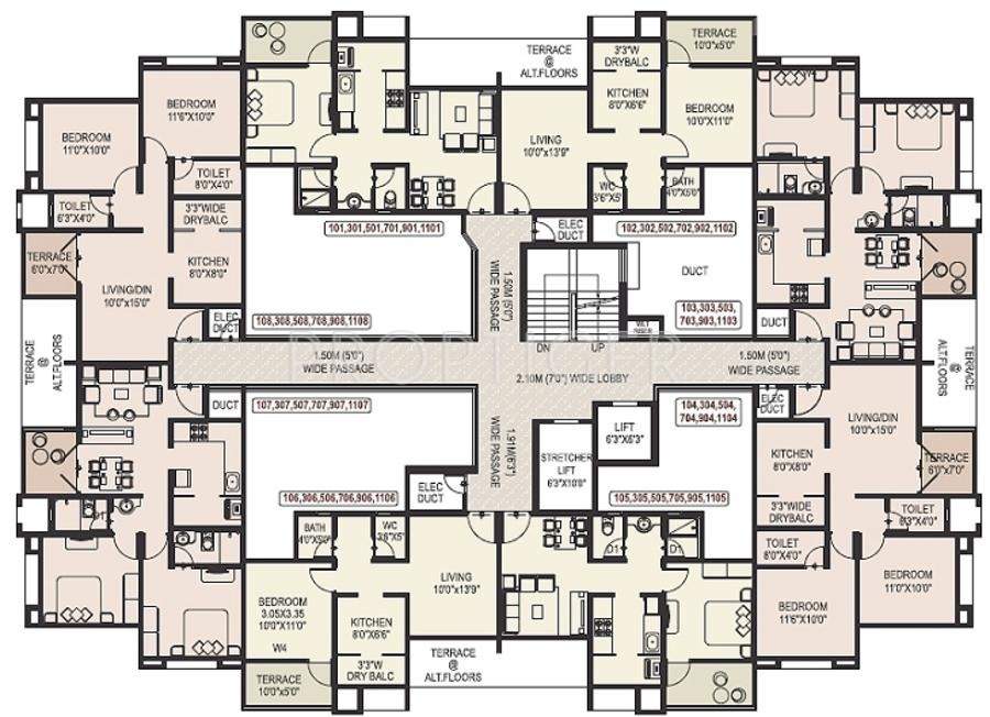  elite homes Images for Cluster Plan of DNV Builders Elite Homes