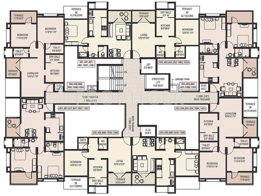  elite homes Images for Cluster Plan of DNV Builders Elite Homes