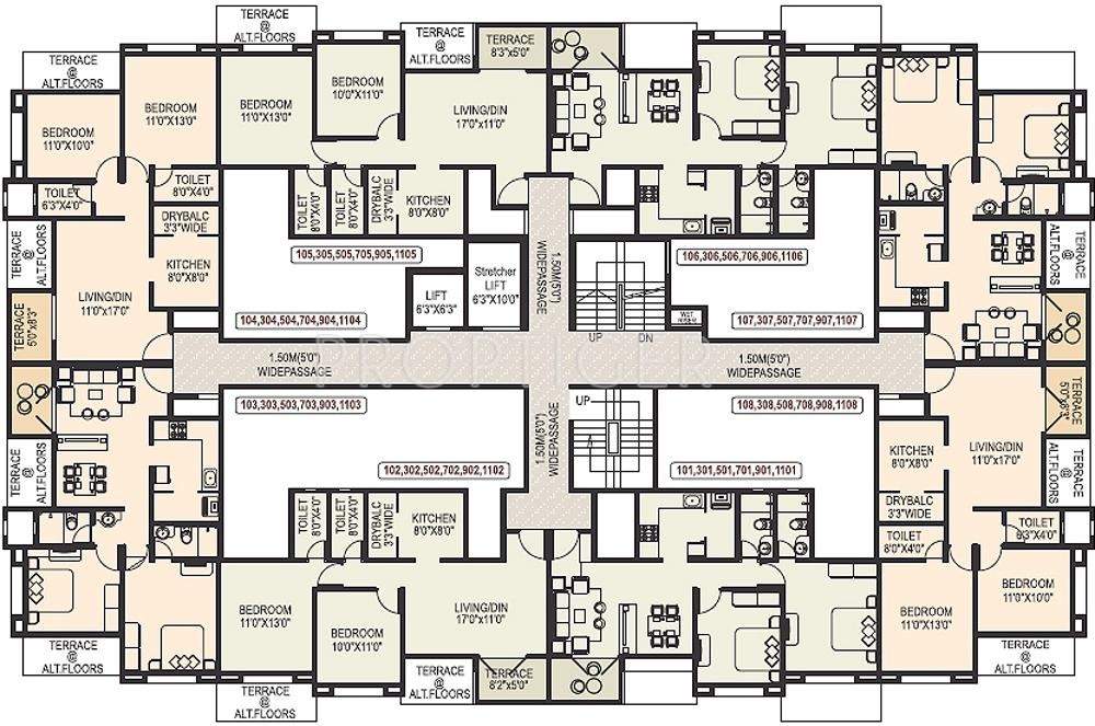  elite homes Images for Cluster Plan of DNV Builders Elite Homes