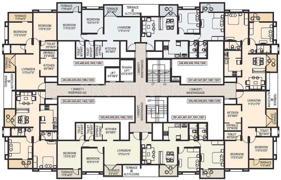  elite homes Images for Cluster Plan of DNV Builders Elite Homes