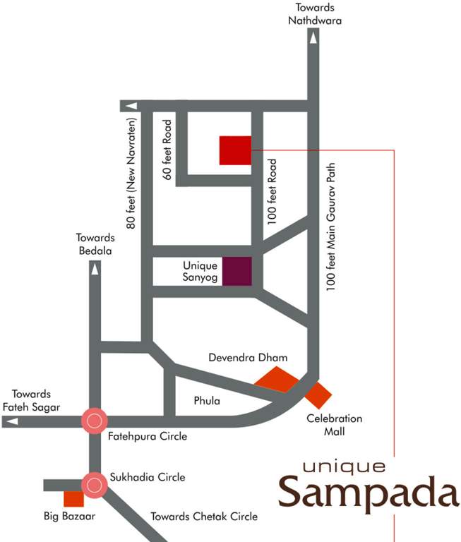  sampada Images for Location Plan of Unique Sampada