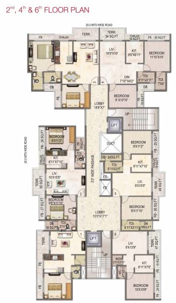  oak-residency Oak Residency Cluster Plan