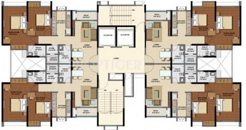  casa-royale-grande Images for Cluster Plan of Lodha Casa Royale Grande