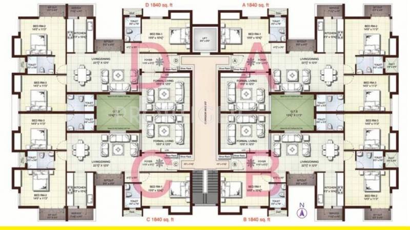 Images for Cluster Plan of Kgeyes Residency Kgeyes Premas