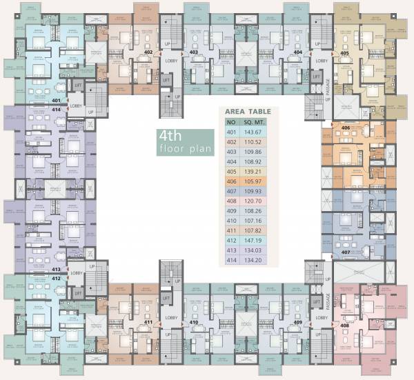  elements Images for Cluster Plan of Shantilal Elements